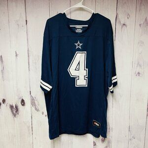 Dak Prescott Mens Size 3XL Jersey Dallas Cowboys Home Blue Team Apparel